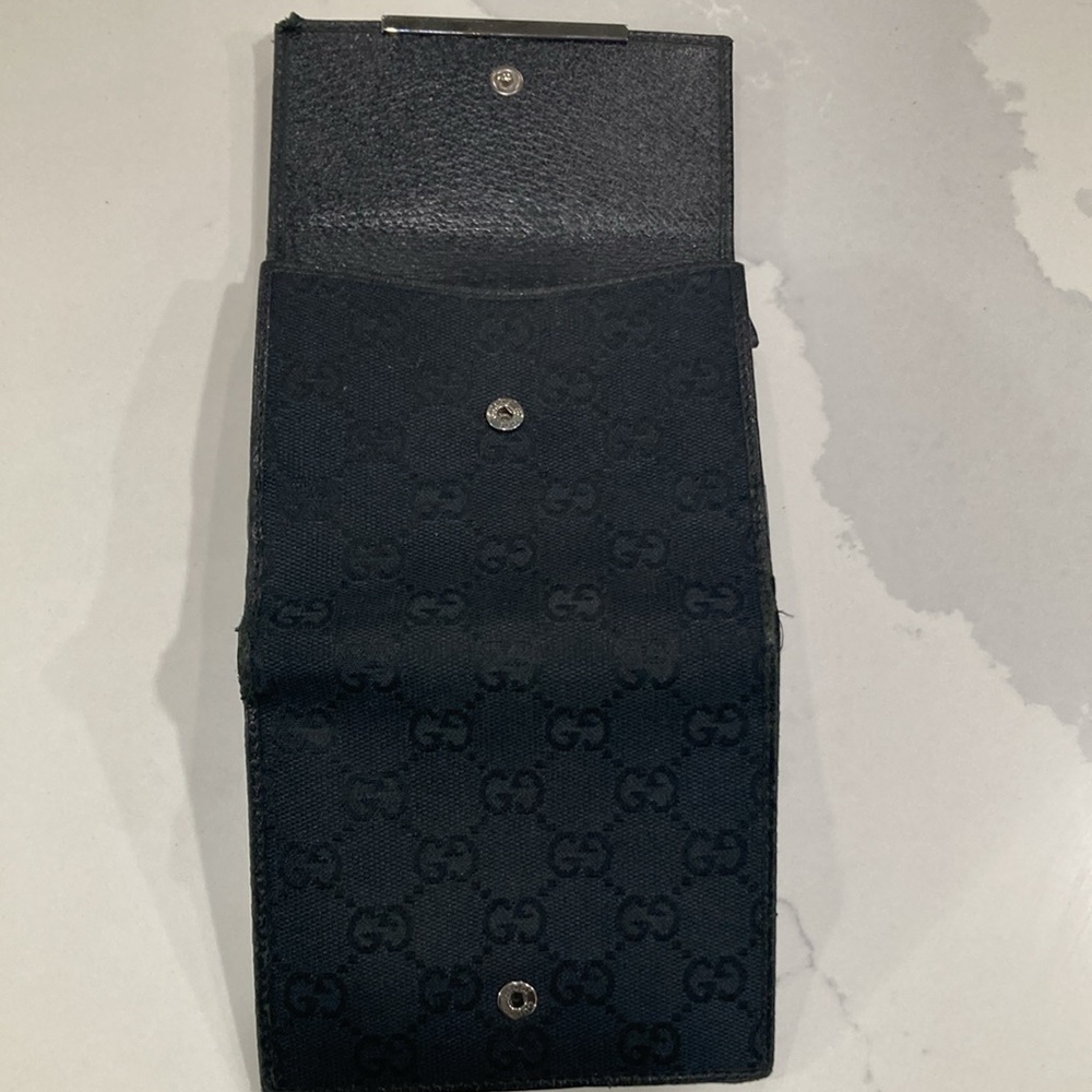 Gucci GG Canvas Leather Bifold Wallet Brown - Picture 11 of 11
